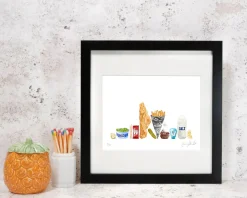Corinne Alexander Father's Day|Art-Fish & Chips Print by