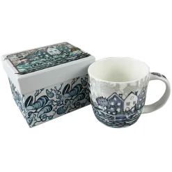 Emma Ball Tea-Fishing Village China Mug (Boxed)