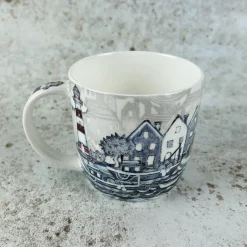 Emma Ball Tea-Fishing Village China Mug (Boxed)