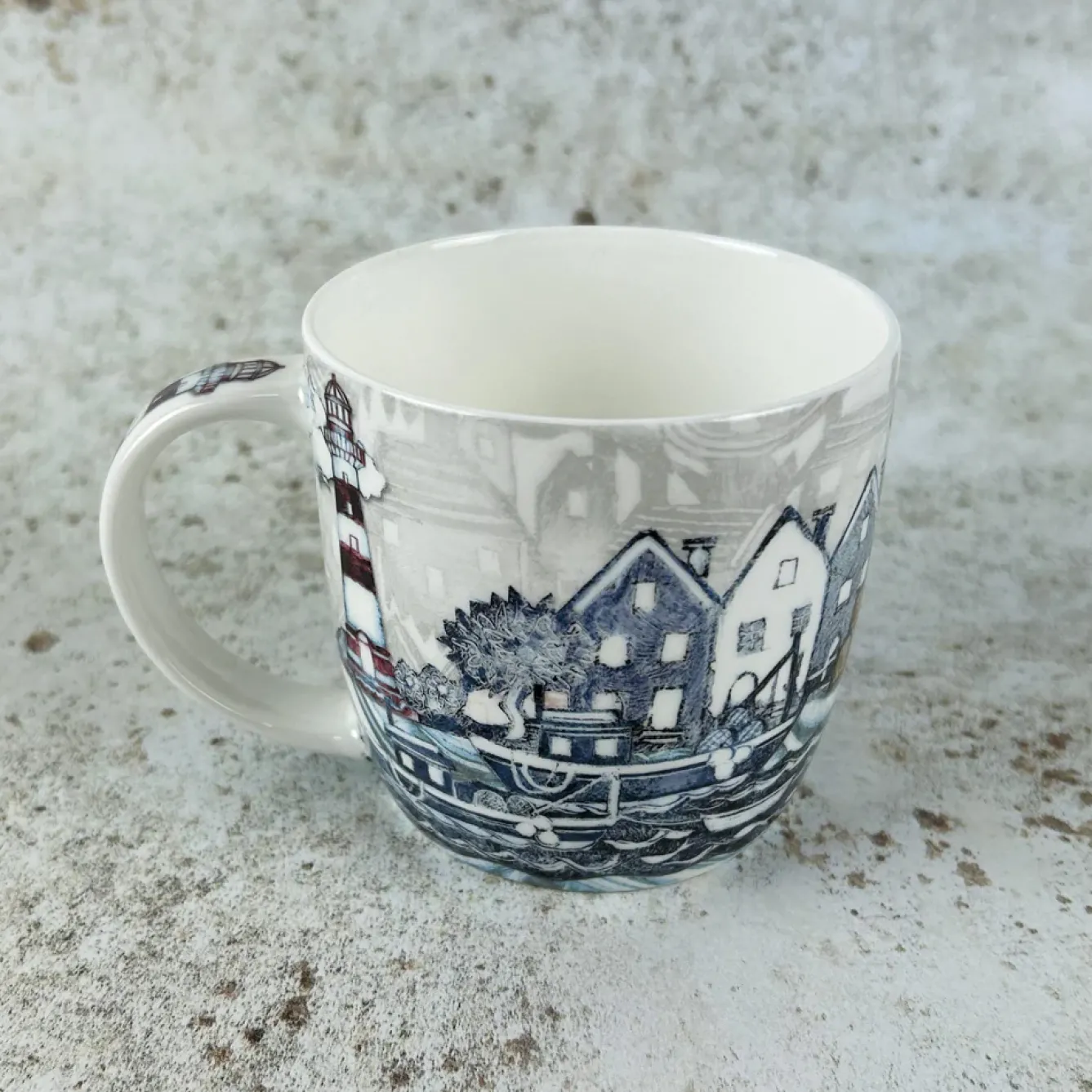 Emma Ball Tea-Fishing Village China Mug (Boxed)