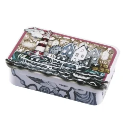 Emma Ball Storage-Fishing Village Mini Slider Tin