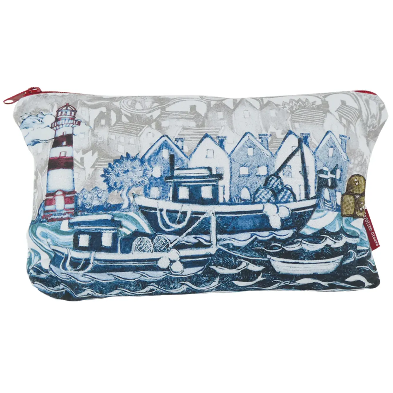 Emma Ball Crafts|Bags-Fishing Village Zipped Pouch