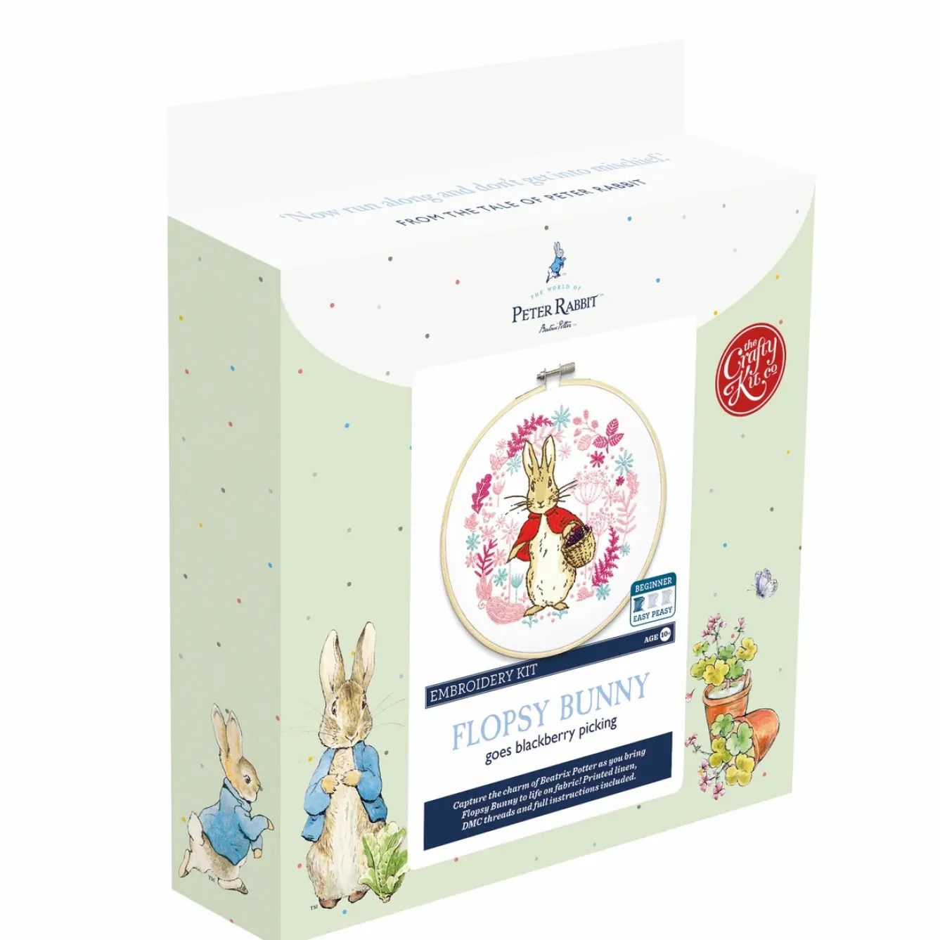 The Crafty Kit Co. Crafts|Children-Flopsy Goes Blackberry Picking Embroidery Kit