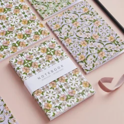Catherine Lewis Stationery-Flora Nouveau - Set of 3 A6 Notebooks