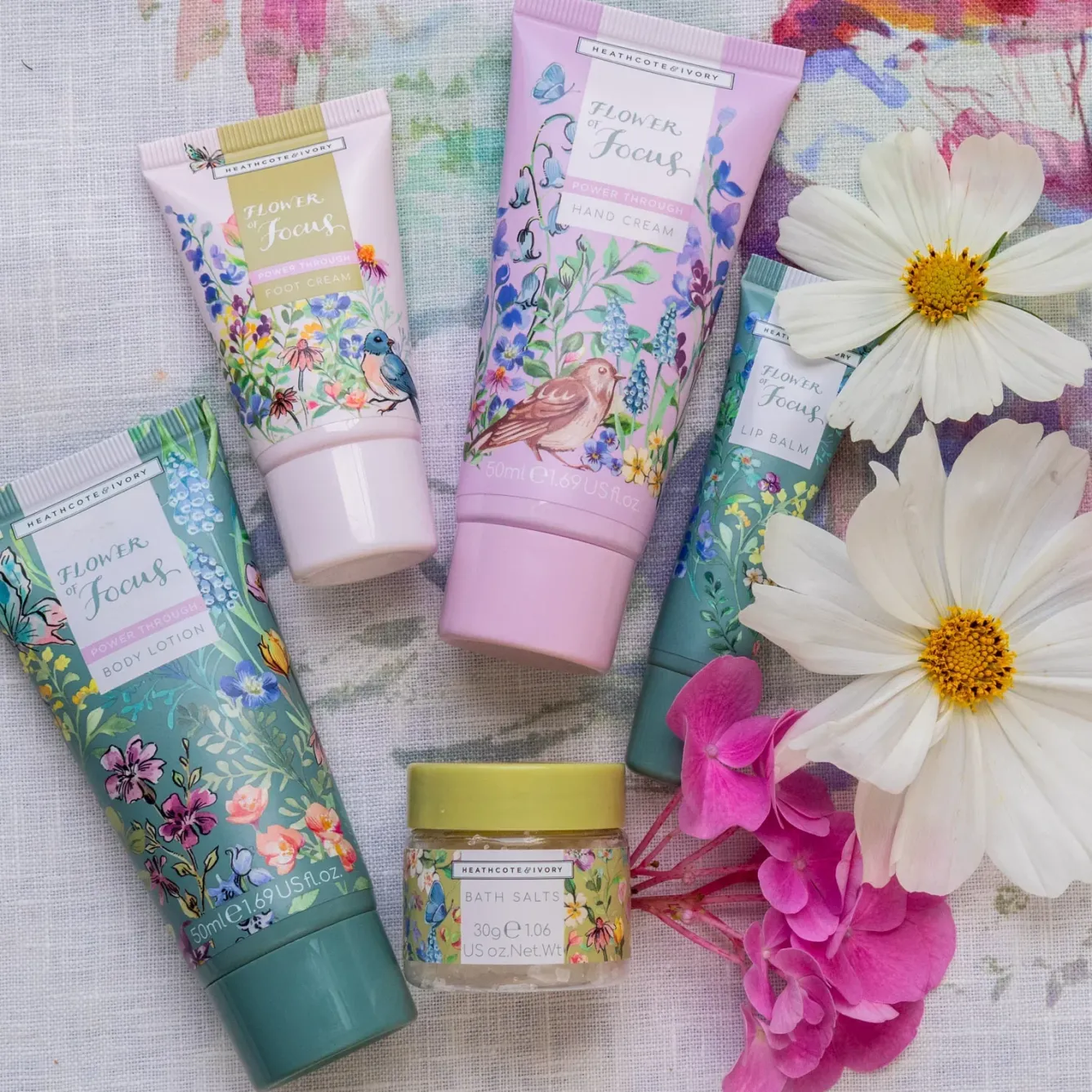 Heathcote & Ivory Soaps & Lotions|Bags-Flower of Focus Power Through Top to Toe Kit