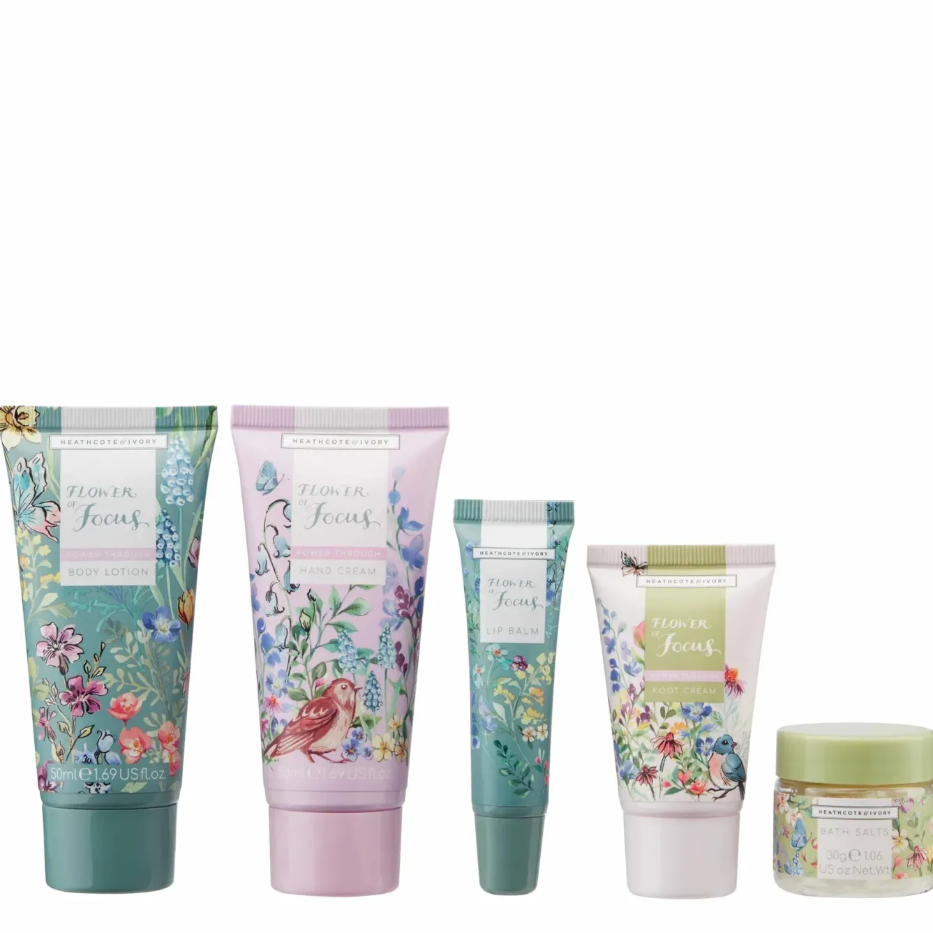 Heathcote & Ivory Soaps & Lotions|Bags-Flower of Focus Power Through Top to Toe Kit