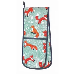 Ulster Weavers Oven Gloves/Mitts-Foraging Fox Double Oven Glove