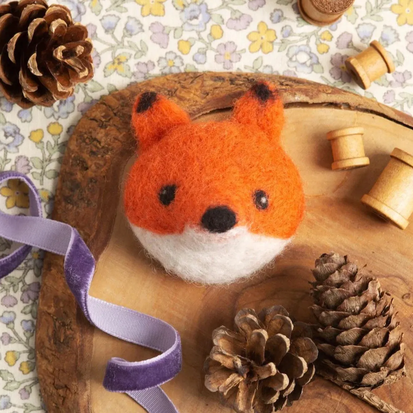 Hawthorn Handmade Crafts|Children-Fox Brooch Felting Kit