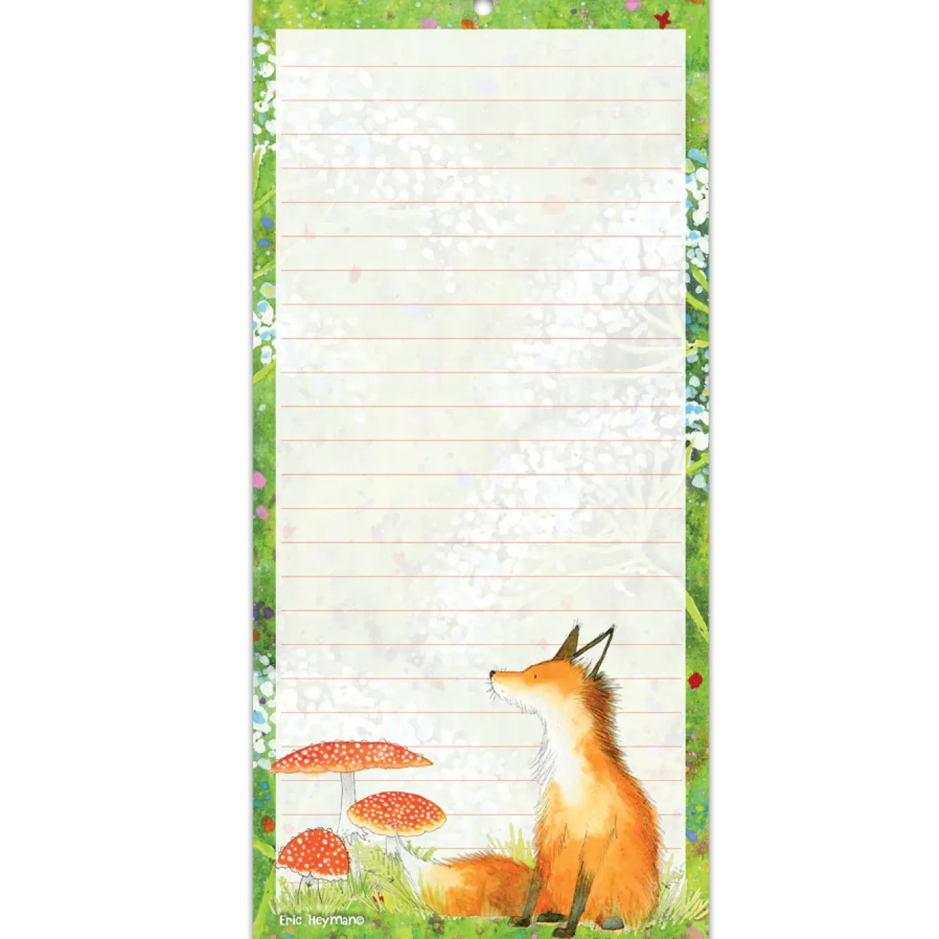 Emma Ball Stationery-Fox Lined Magnetic Pad