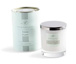 Marmalade of London Home Fragrance-Freesia & Pear Glass Candle