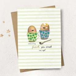 Stephanie Davies Greeting Cards-Friend, you crack me up! Greeting Card
