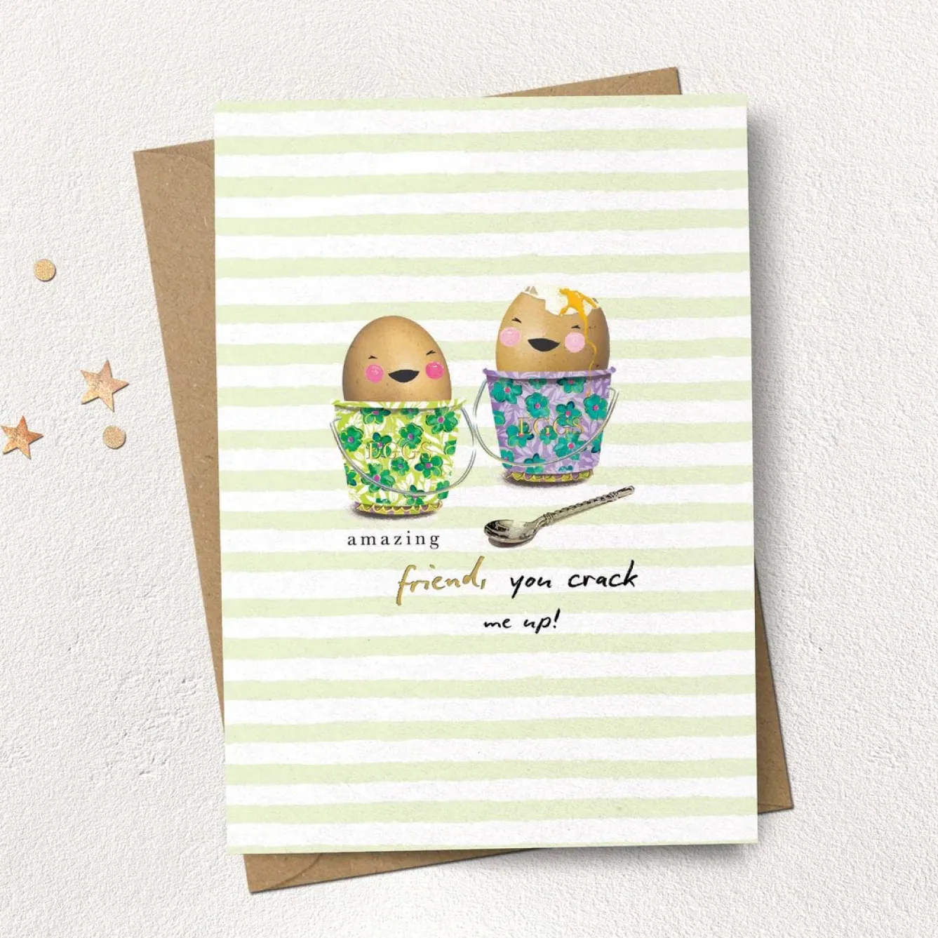 Stephanie Davies Greeting Cards-Friend, you crack me up! Greeting Card