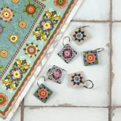 Emma Ball Crafts-Fruit Garden Set of 6 Stitch Markers in a Pocket Tin