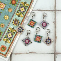 Emma Ball Crafts-Fruit Gardens Set of 6 Crochet Markers in a Pocket Tin