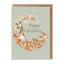 Wrendale Designs Greeting Cards-'Fungi Foray' Woodland Birthday Greetings Card