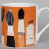 Repeat Repeat Whimsical-Gallery Art Brushes Mug - Orange