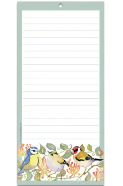 Emma Ball Stationery-Garden Birds Lined Magnetic Pad