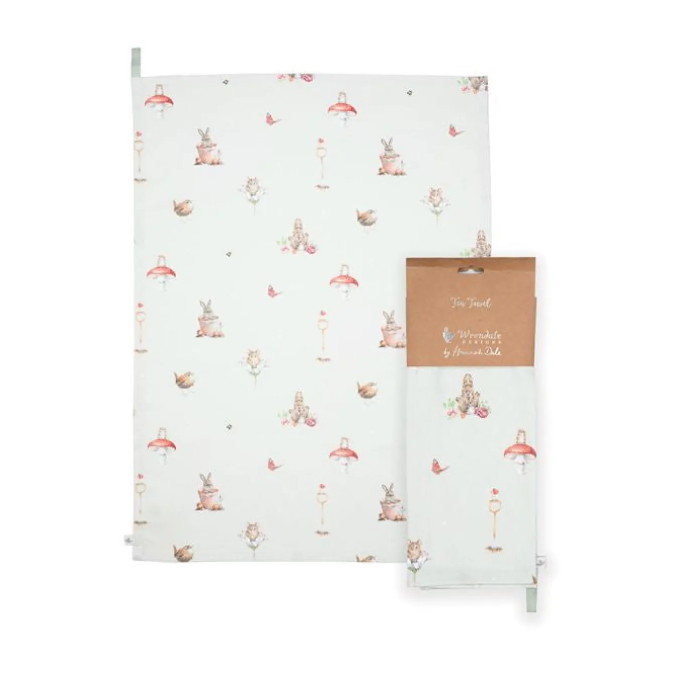 Wrendale Designs Tea|Tea Towels-'Garden Friends' Garden Animal Tea Towel