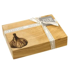 Selbrae Chopping Boards-Garlic Oak Chopping Board - 19cm