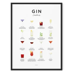 Everlong Print Co. Art-Gin Cocktails Print - Framed