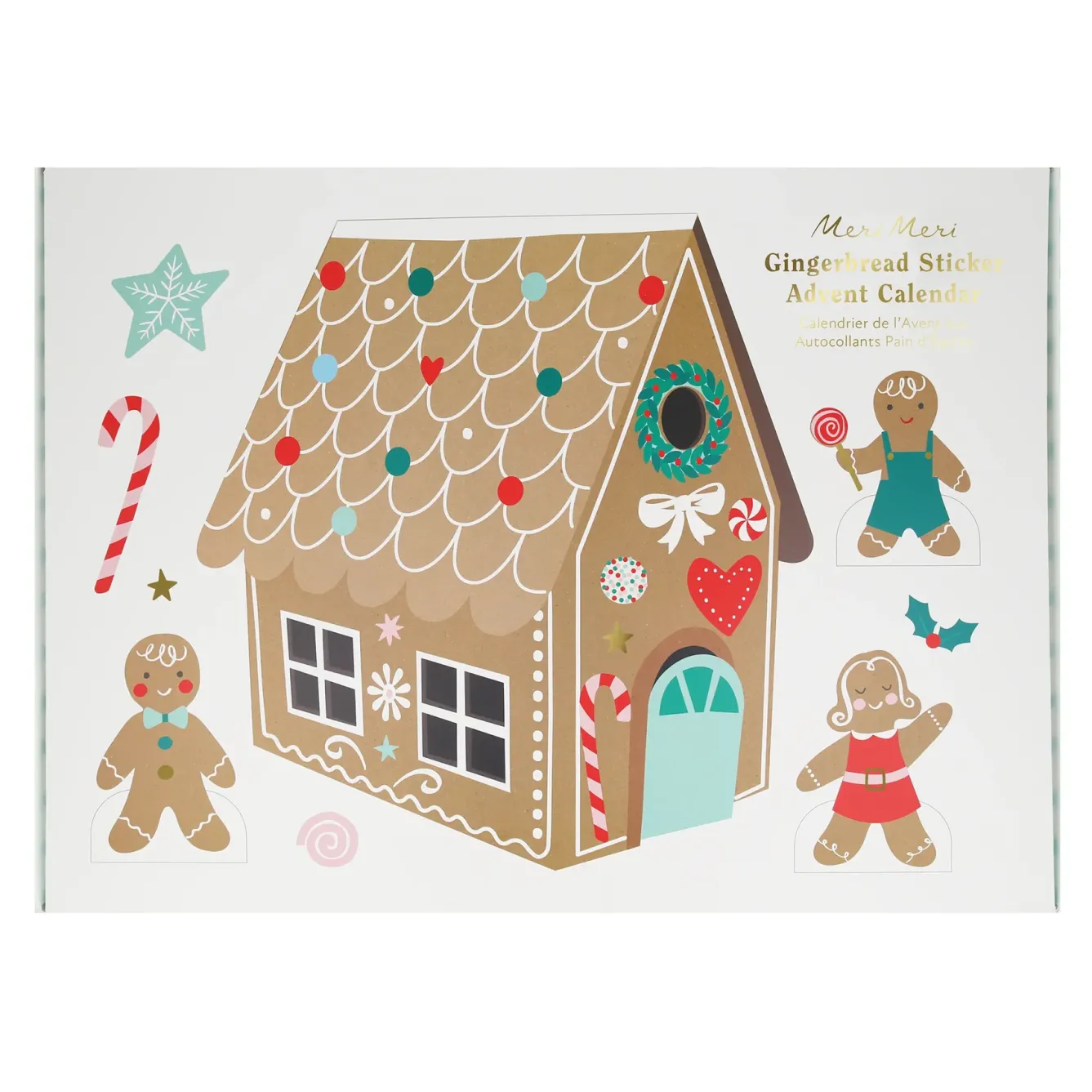 Meri Meri Advent-Gingerbread Sticker Advent Calendar