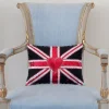 Jan Constantine Pillows & Throws-Glam Rock Sequin Union Jack Pillow