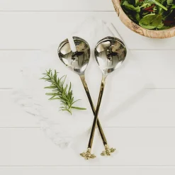 Selbrae Tea-Gold Bee Salad Server Set