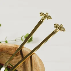 Selbrae Tea-Gold Bee Salad Server Set