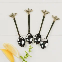 Selbrae Tea-Gold Bee Spoons Set of 4
