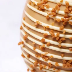 Cocoba Easter-Golden Caramel Easter Egg with Caramel Shards by