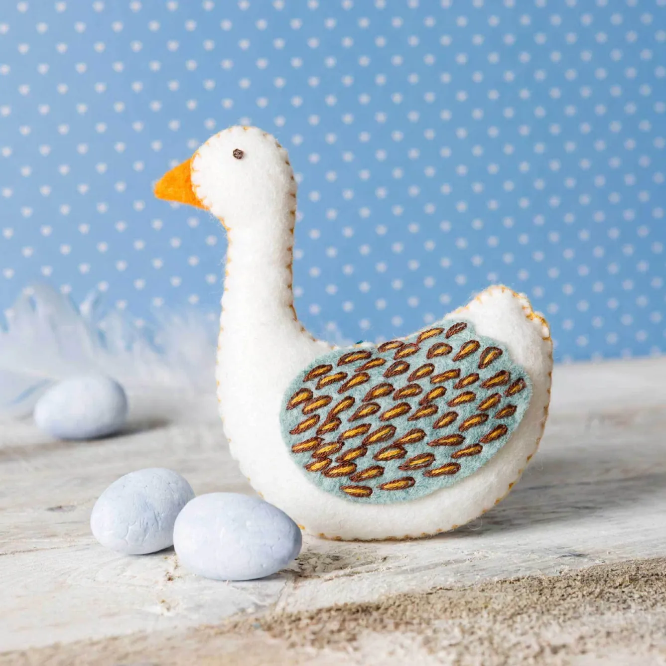 Corinne Lapierre Crafts|Children-Goose-a-Laying Felt Craft Mini Kit