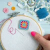Hawthorn Handmade Crafts-Granny Square Magnetic Needle Holder