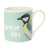 Mclaggan Smith Whimsical|Animals-Great Tits Bone China Mug