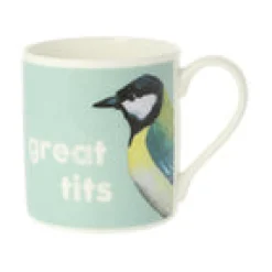 Mclaggan Smith Whimsical|Animals-Great Tits Bone China Mug