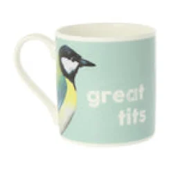 Mclaggan Smith Whimsical|Animals-Great Tits Bone China Mug
