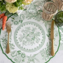 Burleigh Placemats-Green Asiatic Pheasants 12 Paper Placemats