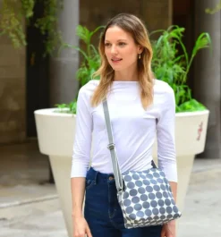 Earth Squared Bags Bags-Grey Spot Logan Bag