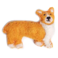 Amica Felt Key Chains-Gwyn the Corgi Brooch