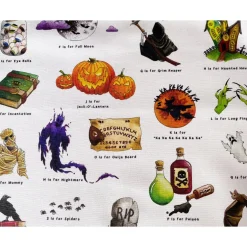 Yeti Halloween|Tea-Halloween Alphabet Tea Towel