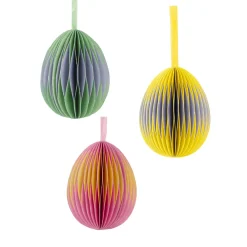 Talking Tables Seasonal Decor-Hanging Honeycomb Eggs 3 Pack