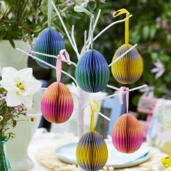 Talking Tables Seasonal Decor-Hanging Honeycomb Eggs 3 Pack