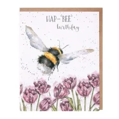 Wrendale Designs Greeting Cards-HAP-'BEE' Greetings Card