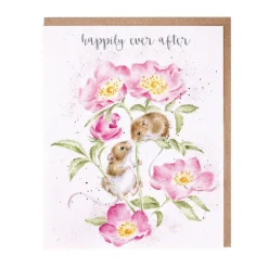 Wrendale Designs Greeting Cards-'Happily Ever After' Mouse Wedding Greetings Card