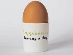 Repeat Repeat Easter|Egg Cups-Happiness Black Lab Egg Cup Olive