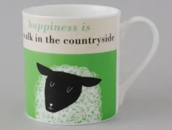 Repeat Repeat Animals|Animals-Happiness Sheep Green Mug