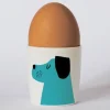 Repeat Repeat Egg Cups-Happiness Turquoise Dog Egg Cup