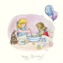 Moongazer Cards Greeting Cards-Happy Birthday Baking Greeting Card