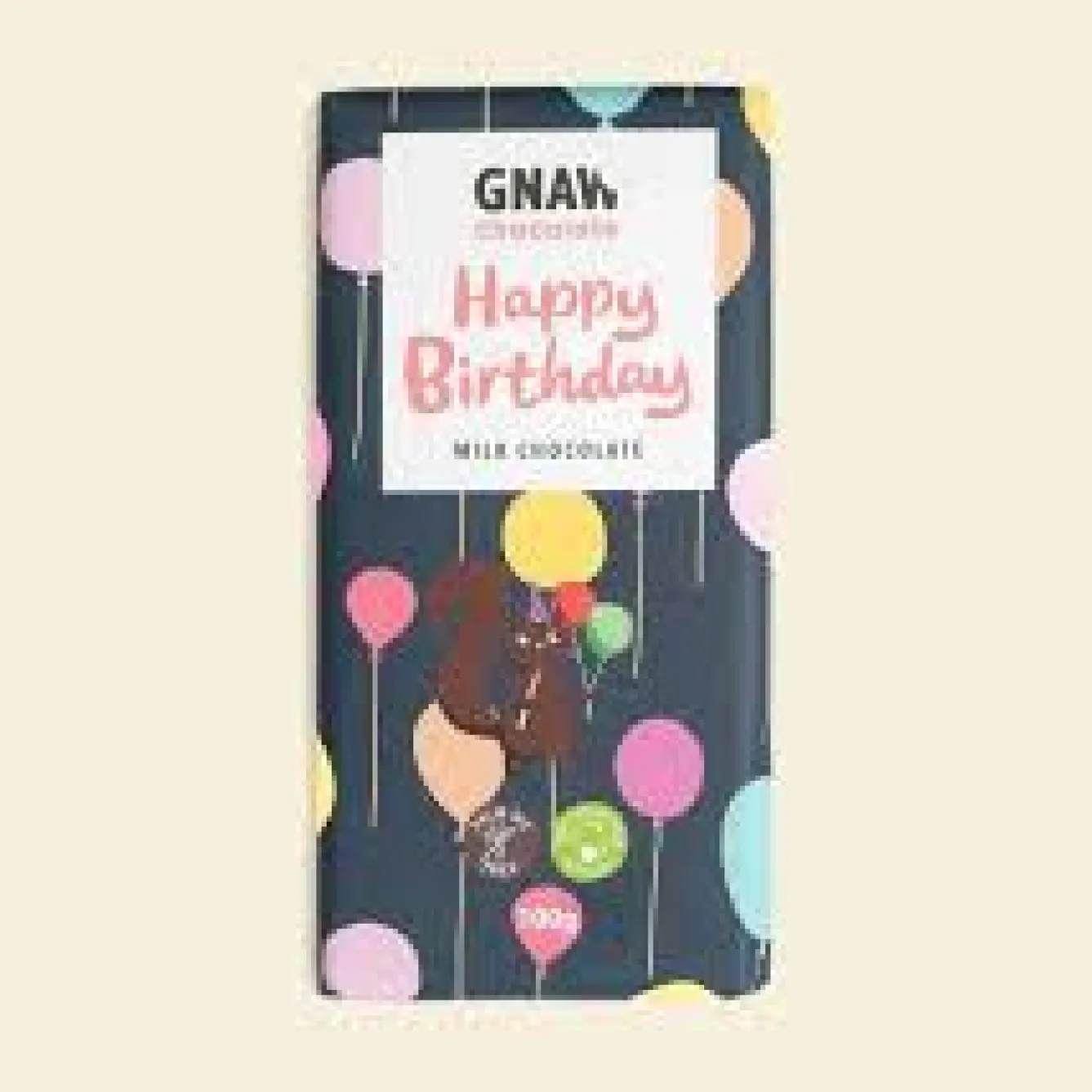 Gnaw Chocolate Holiday Treats|Chocolate-Happy Birthday Milk Chocolate Bar