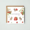 West Country Designs Greeting Cards-'Happy Birthday' Strawberry Mice Card