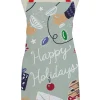 Ulster Weavers Aprons-Happy Holidays Cotton Apron